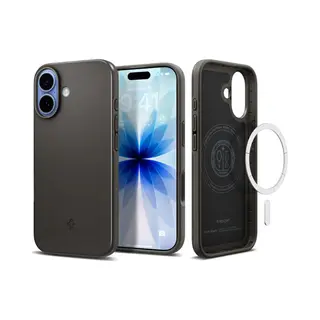 Spigen Thin Fit (MagFit) Handy-Schutzhülle 16 cm (6.3") Cover Dunkles Grau