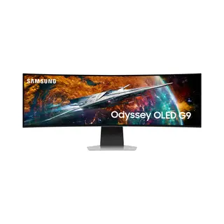 Samsung G95SC computer monitor 124.5 cm (49") 5120 x 1440 pixels Dual Qhd Oled Silver