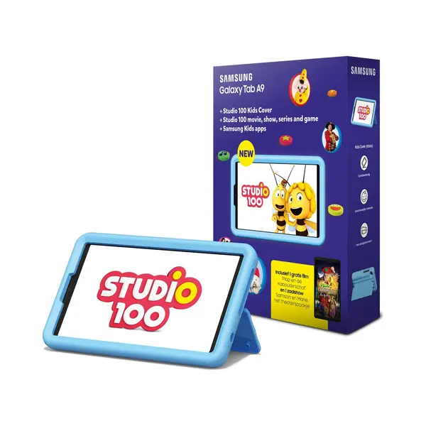 Samsung Galaxy Tab A9 - WiFi - 8.7 Inch - 64GB - Met Studio 100 Hoes - Dark Blue thumbnail