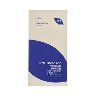 IsNtree Hyaluronsäure Watery Sun Gel SPF50+ Pa++++ 50ml 1 Set (2 Stück)