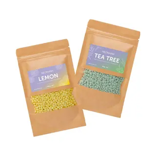 Neomann Wax Parels Voor Ontharing Met Wax 900g - Citroengeur & Theeboom Geur - Harde Wax Of Sax Voor Pijnloze Ontharing Met Waxkralen - Voor Alle