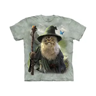 The Mountain Unisex-Erwachsene Catdalf T-Shirt, Grün, Small