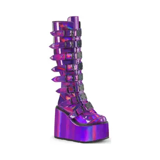 DemoniaCult - Swing-815 Plateau Laarzen - Us 6 - 36 Shoes - Paars