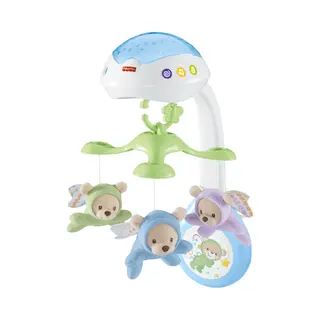 Fisher-Price 3-in-1 Traumbärchen Baby Mobile, Spieluhr, Nachtlicht mit Musik