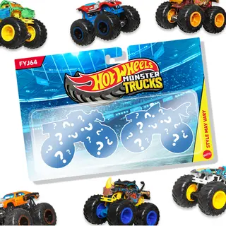 Hot Wheels Monster Trucks Demolition Doubles, 2-Pack of 1:64 Scale Toy Trucks