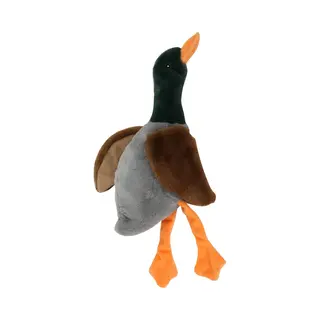 Pawise Stuffless Duck - Hondenspeelgoed Met Pieper - Eendenknuffel - Geen Opvulling - Zacht Materiaal - Tegen Verveling - Geschikt Voor Honden Van