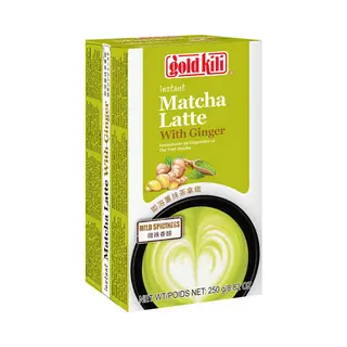 Gold Kili Instant Matcha Gember Latte – Groene Thee Latte Met Gember – Oplosbare Matcha Drank – Romig & Kruidig