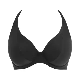 Freya Jewel Cove Halter Bikini Top In Black