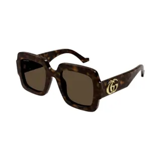 Gucci Square Damen Havanna Braun GG1547S