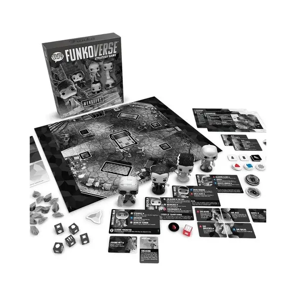 Funko Games Funkoverse Universal Monsters Strategy Board Game For 2-4 Players - Includes 4 Funko Pop! Figures thumbnail