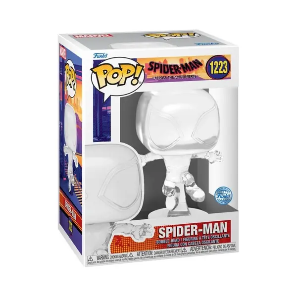 Funko Pop! Vinyl, Spider-Man, Across The Spider-Verse, Miles Morales - (Transparent) - Spiderman Into The Spiderverse 2 - Amazon-Exklusiv - thumbnail