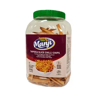 Manji Snacks Tapioka-Scheiben Chili-Chips 150 G