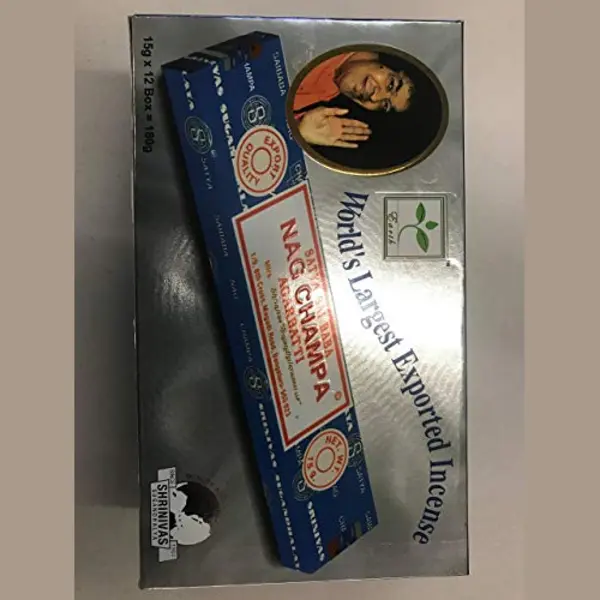 Wierook Satya Nag Champa - Agarbatti Klassiek Staafjes (12x15gram) thumbnail