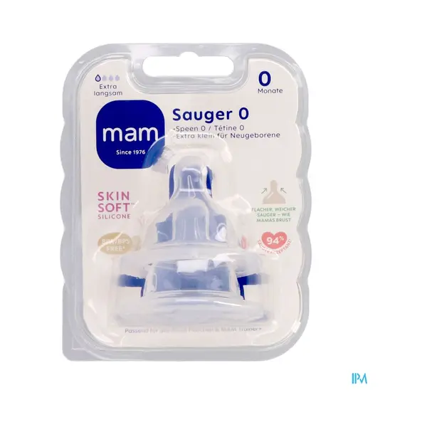 Mam Babyartikel Flaschensauger Trinksauger Weithals SkinSoft Silikon (0) Ab 0 Monate thumbnail
