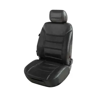 Walser Premium Autoschonbezug Billy Leder, Hochwertiger Lederbezug Für Vordersitz, Auto-Sitzschoner Echtes Leder Fahrer-/Beifahrersitz, Sitzbezüge