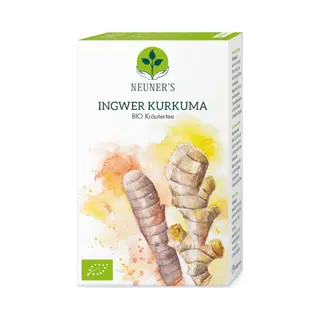 Neuner's Gember En Kurkuma Thee - Biologische Kruidenthee - 20 Zakjes