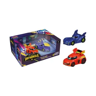 Carrera Speelgoedvoertuig - Pull And Speed - Batwheels - Bam Vs. Red - Pull Back Auto - Terugtrekauto - 1, 43 - 2 Stuks