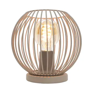 Eglo Lindero Tafellamp - E27 - Ø 20 Cm - Zandkleur/Beige