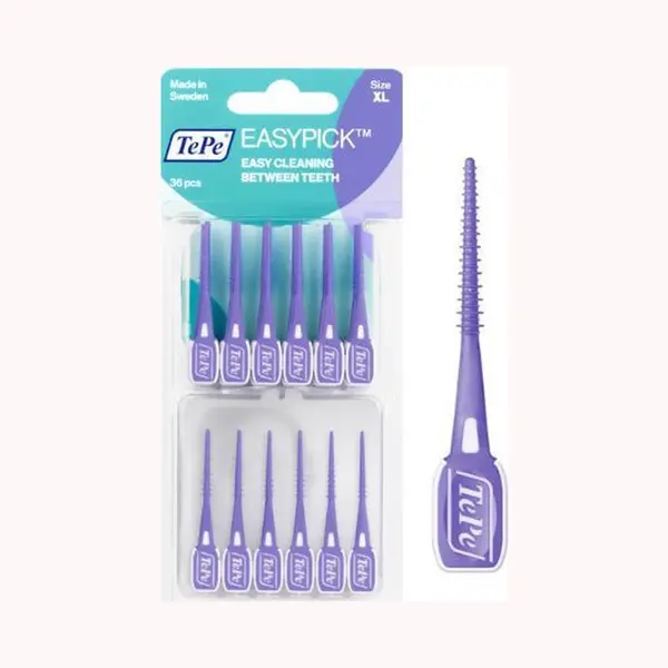 TePe EasyPick Paars Xl - 3 X 36 Stuks - Voordeelverpakking thumbnail