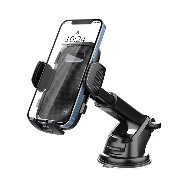 2-in-1 Autotelefoonhouder Met Zuignap, Te Bevestigen Aan Dashboard En Voorruit - Telefoonhouder - Autotelefoonhouder - Telefoonstandaard - Universeel thumbnail