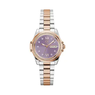 Gc Bolt Lady Quartz Analoog Horloge Zilver En Roos Kast, 100% Roestvrij Staal | Bracelet 100% Roestvrij Staal 34 Mm Z53005L3