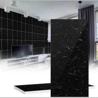 10 Stuks Zelfklevende Tegelstickers Voor Keuken, Badkamer En Camper, Waterdichte Pet, Zelfklevende Wandpanelen, Marmerlook Decoratieve Muurstickers,