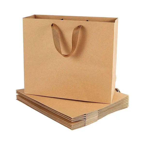 Geschenktas - Cadeauverpakking - 10 Stuks - 32*28*11.5 Cm - Giftbag - Tasje - Papier - Voor Kerstmis, Verjaardagen, Feesten - Papieren Draagtassen - thumbnail