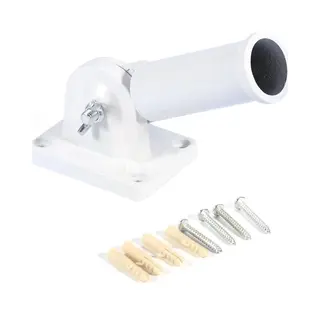 Vlaggenstokhouder - Sterke Vlaggenstok Houder - Aluminium - Inclusief Bevestiging Set - 29mm - Geplaatst 2 Posities - Nederlandse Vlag - Vlaggenstok