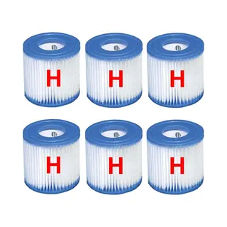 Geschikt Voor Intex Zwembad Filter 6 Stuks - Geschikt Voor Intex Zwembad Filtercartridge Type H - Geschikt Voor Intex Type H Pomp - Vervangingsfilters