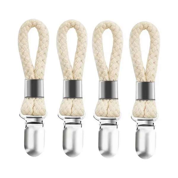 Handdoekhaakjes - Handdoekclips - 4 Stuks - Handdoekknijpers - Ophanghaakjes - Handdoekklemmetjes - Ophang - Ophanghaakjes Voor Theedoek - Voor thumbnail