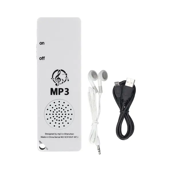 Mini MP3 Speler Met In-ear Koptelefoon - Kid MP3-speler - Muziekspeler - MP3-muziekspeler - Draagbare MP3 Speler - Ondersteuning Tot 128 Gb Tf thumbnail