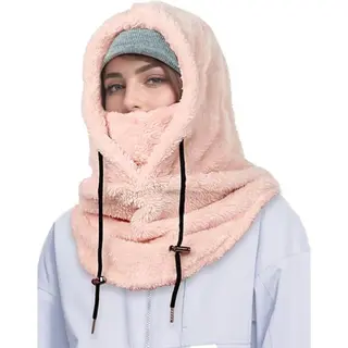 3-in-1 Dames Muts , Sjaal & Gezichtsmasker - Winter Capuchonsjaal - Winddichte Damesmuts - Koudebescherming - Winter Skimasker Voor Mannen Vrouwen -
