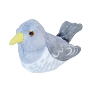 Wild Republic Birds Common Cuckoo With Authentic Bird Sound, Soft Toy For Kids, 13cm, Grey