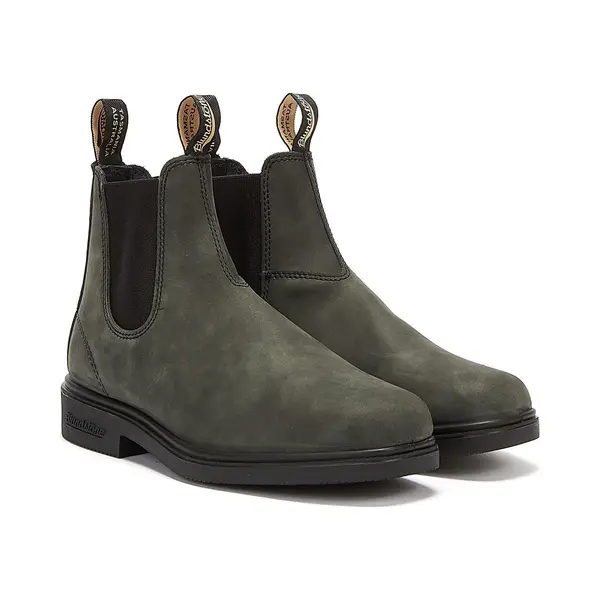 Blundstone Chelsea Dress Rustic Mens Black Boots Leather - Size Uk 12 thumbnail