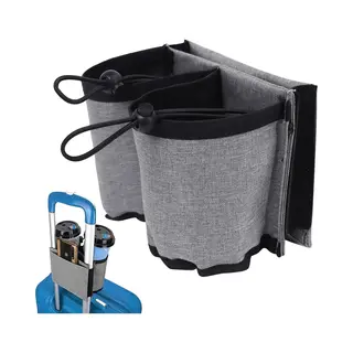 Bekerhouder - Flessenhouder - Koffer Bekerhouder - Bagage Accessoires - Koffer Flessenhouder - Met 3 Zakken - Handsfree Drinkhouder Voor Drankjes,