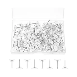 100x Punaises - Top Kwaliteit Punaise - Push Pins - Herbruikbaar - Voor Prikbord Memobord Of Wereldkaart - Gemakkelijk Mee Te Nemen - 10.7 Mm Diameter