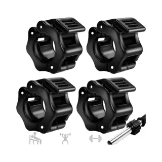 4 Stuks Haltersluiting - Halterklem - Dumbellsluiter - Dumbellsluiting - Halterklemmen - Dumbellklemmen - Barbell Sluiting - Barbell Klem Lock Clip -