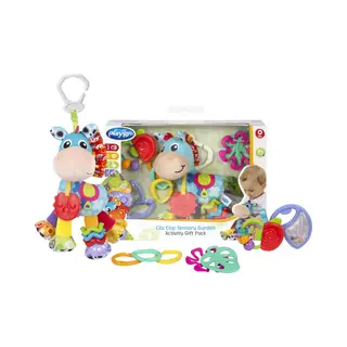 Playgro Geschenkset Clip Clop Paard - Kraamcadeau - Kadoset - Hangspeeltjes - 3 Bijtpseeltjes - 3 Geschakelde Ringen