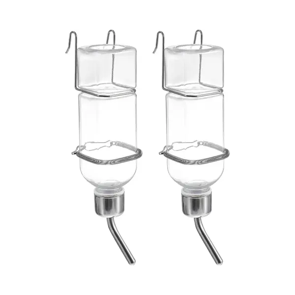 Vitdipy - Hangende Waterfles - 2 Stuks - Voor Huisdieren - 350 Ml - Hangende Automatische Waterfles - Voor Knaagdieren, Konijnen, Hamsters, Cavia's En thumbnail