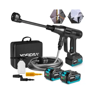 Yofidra Hogedrukreiniger - 70 Bar Mobiel Hogedrukwaterpistool - Accu Hogedrukreiniger Drukreiniger - 246 L/h Terrasreiniger - Eschikt Voor Auto's,