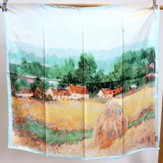 L_90CM Prachtige & Lichtgewicht 100% Moerbei Zijden Vierkante Sjaal Shawl Cadeauverpakking
