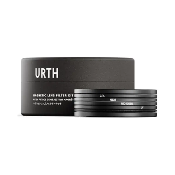 Urth 55mm 4-in-1 Magnetic Lens Filter Kit (Plus+) — Uv, Cpl, Neutral Density ND8, ND1000, Multi-Coated Optical Glass, Ultra-Slim Camera Lens Filters thumbnail