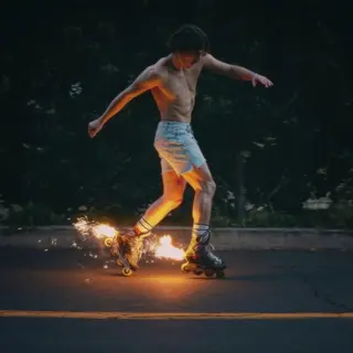 Warner Records Fireworks & Rollerblades (Clear Vinyl) [Vinyl]