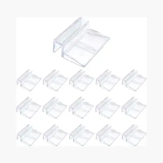 16 Stuks - Aquarium Clip - Aquarium Houders - Acryl Aquarium Deksel Clip - Aquarium Glazen Deksel Clip - Aquarium Ondersteuning Houder - Heldere