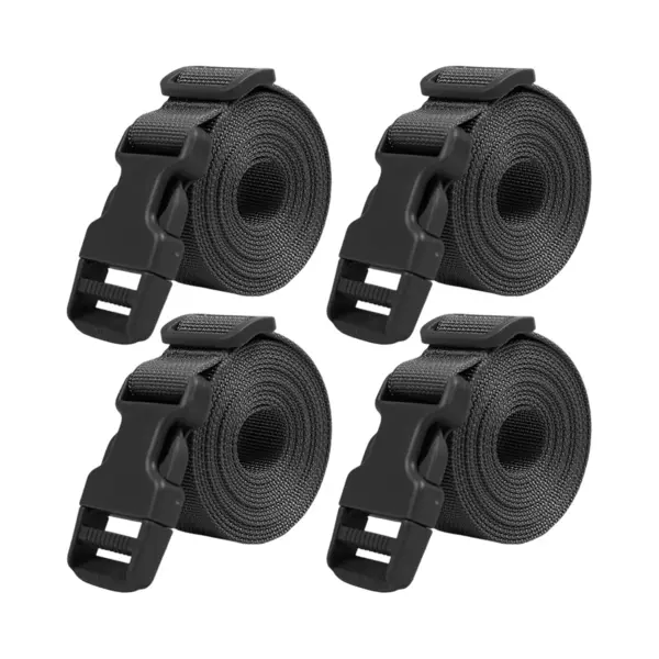 Kofferriem - 4 Stuks - 200 Cm - Bagageriem - Kofferriemen - Spanband Bagage - Kofferband - Bagageriemen - Bagageband - Reisaccessoires - Reizen - thumbnail