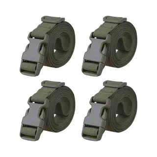Kofferriem - 4 Stuks - 200 Cm - Bagageriem - Kofferriemen - Spanband Bagage - Kofferband - Bagageriemen - Bagageband - Reisaccessoires - Reizen -