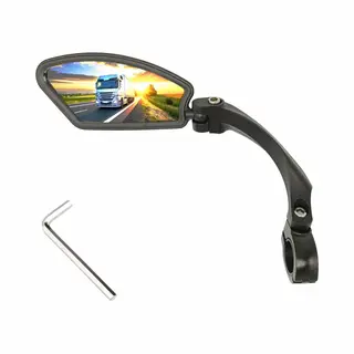 Fietsspiegel Ebike Achteruitkijkspiegel - Lens Stuur Fietsspiegel - Fietsspiegel Links - Veilige Achteruitkijkspiegel Voor Fiets - Krasbestendige
