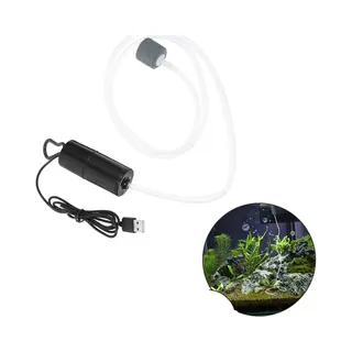 Aquariumzuurstofpomp - Stille Beluchter Voor Aquariums - Draagbare Usb - Met Luchtsteen En Siliconen Slang - 1W Zuurstof Voor Zoet- En