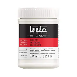 Liquitex 5708 Professional Glanz Gel Medium Für Acrylfarben, Erhöht Von Acryl Farbbrillianz, Den Glanz Und Die Transparenz - 237ml Topf, Transparent