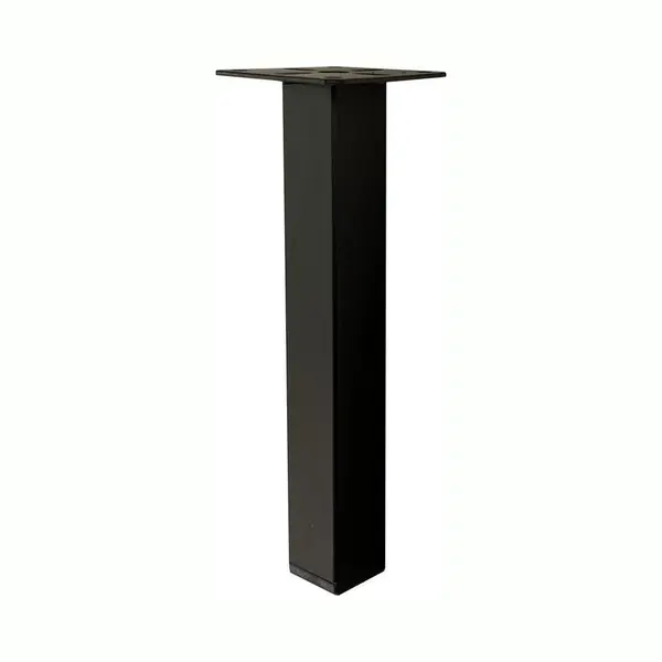 Furniture Legs Europe Fle - Stalen Zwarte Vierkante Meubelpoot 20 Cm - Stalen Poten Voor Bank, Kast En Bed - Hoogte 20 Cm, Breedte 2, 5 Cm - Sterk En Duurzaam thumbnail